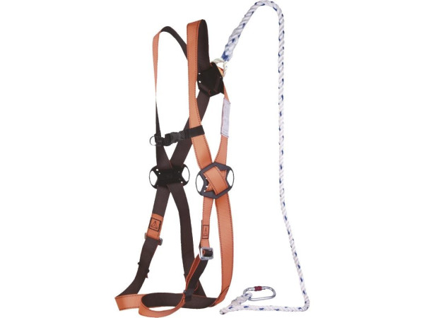 KIT DE TRAVAIL :HARNAIS JANUS02 + LONGE ELARA06 + CONNECTEURS + SAC DE RANGEMENT