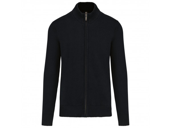 CARDIGAN ZIPPE COTON