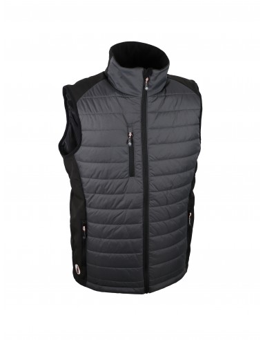 Gilet  softshell & polyamide ripstop...