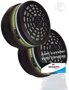 Filtre ABEK1P3 (galette). Pour DM756C, DM756S