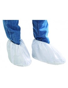 Couvre chaussures en polyéthylène bleu - Protection à usage court